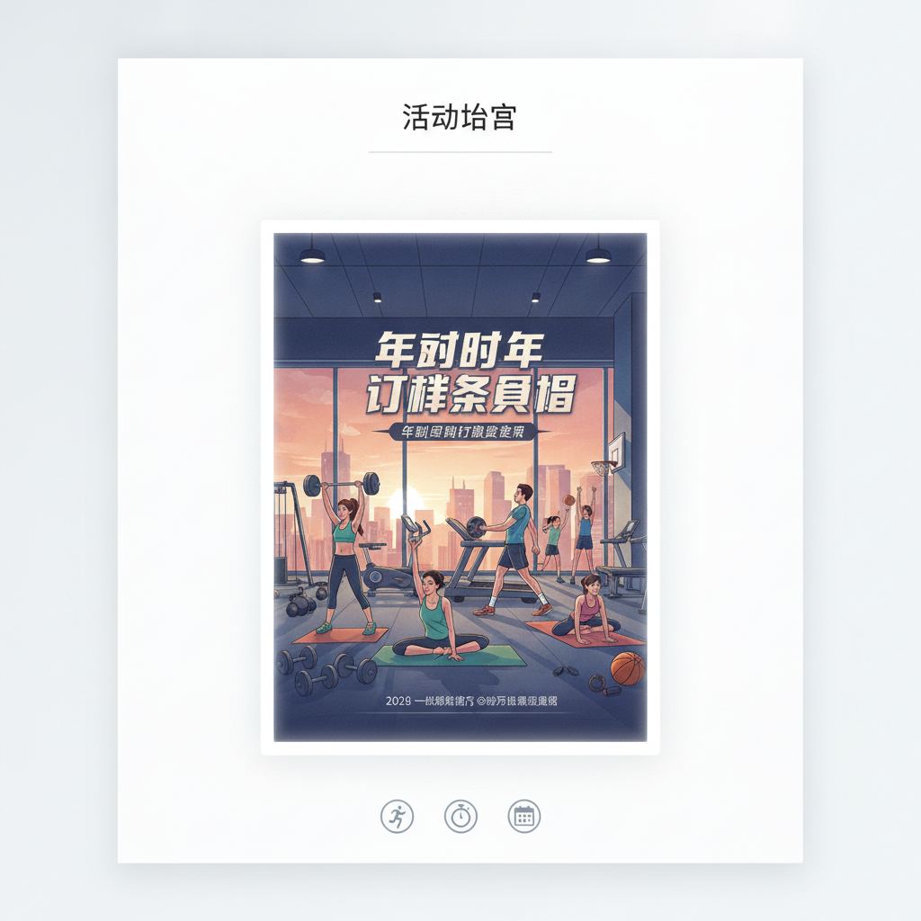 年度健身活动宣传海报